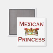Aimant Princesse mexicaine (Recto/Verso)