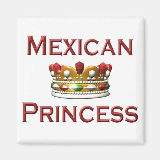 Aimant Princesse mexicaine (Devant)