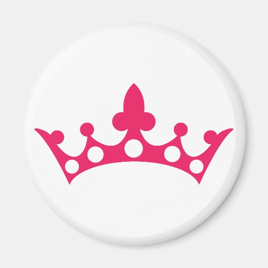 Aimant Princesse Rose Tiara (Devant)
