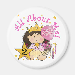 Aimant Princesse Tout sur moi 2e anniversaire