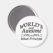 Aimant Principal de l'école la plus géniale du monde (Recto/Verso)