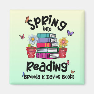 Aimant Printemps En Lecture Brenda K Davies Livres