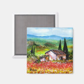 AIMANT PRINTEMPS EN TOSCANE (Recto/Verso)