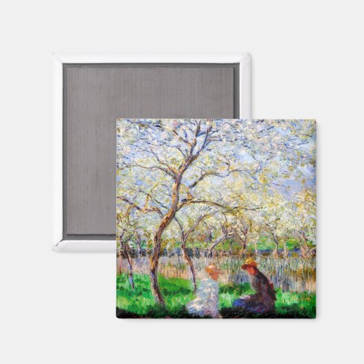 Aimant Printemps, Monet (Recto/Verso)