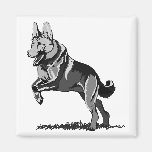 Aimant Printemps Schäferhund (Devant)