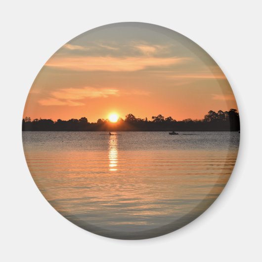 Aimant Pris dans l'aimant du coucher de soleil (Devant)
