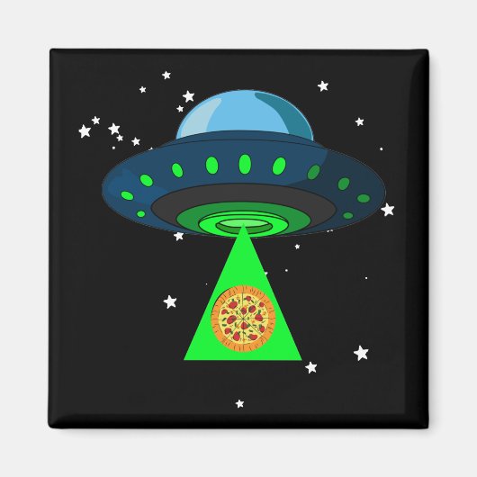 Aimant Prise de pizza UFO (Devant)