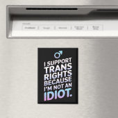 Aimant Prise en charge du drapeau transgenre Ally Trans P (In Situ (Lave-vaisselle))