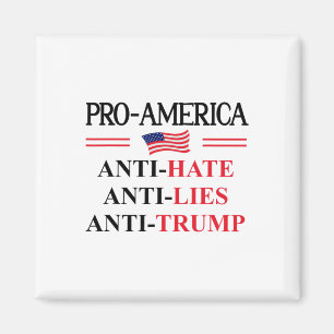 Aimant Pro Amérique Anti Trump Haine Mensonges Résister P