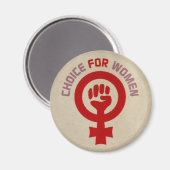 Aimant Pro Choice Magnet, "Choice for Women" (Recto/Verso)