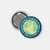Aimant Pro Choice Pro Science Pro Planète Terre (Recto/Verso)