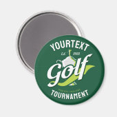Aimant Pro Golfer NAME Golf Trophée Tournoi de golf (Recto/Verso)