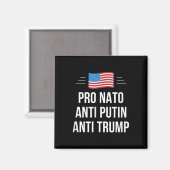 Aimant Pro Nato - Anti Poutine - Anti Trump - , Small (Recto/Verso)
