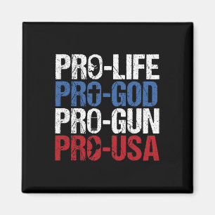 Aimant Pro Vie Dieu Arme États-Unis Conservateur Républic