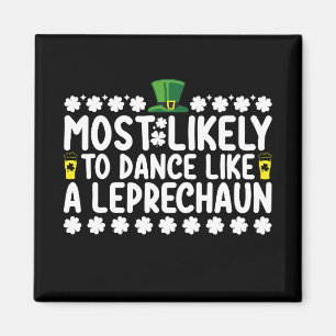 Aimant Probablement De Danse Comme Un St patrick Leprecha