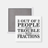 Aimant Problème Avec Les Fractions (Recto/Verso)