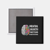 Aimant Problèmes de santé mentale mentale (Recto/Verso)