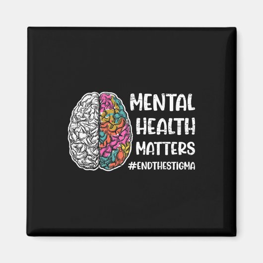 Aimant Problèmes de santé mentale mentale (Devant)