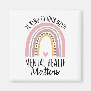 Aimant Problèmes de santé mentale type Polka Dot Rainbow