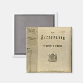 Aimant Procédure juridique de 1776 (Recto/Verso)