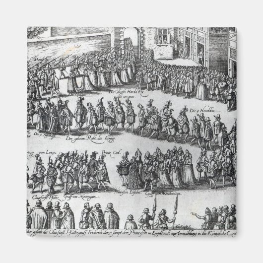 Aimant Procession élisabéthaine (Devant)