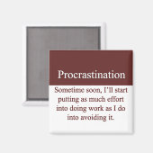 Aimant Procrastination (Recto/Verso)