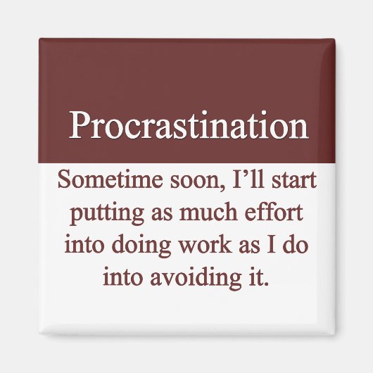Aimant Procrastination (Devant)