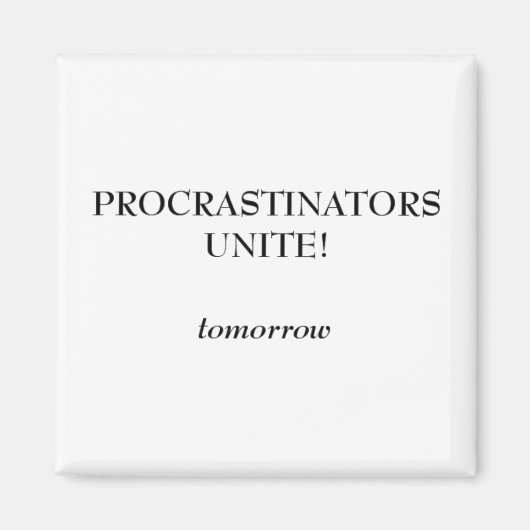 Aimant Procrastinators (Devant)