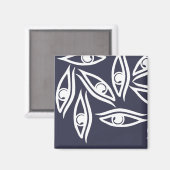 Aimant Produit à motif œil funky (Recto/Verso)