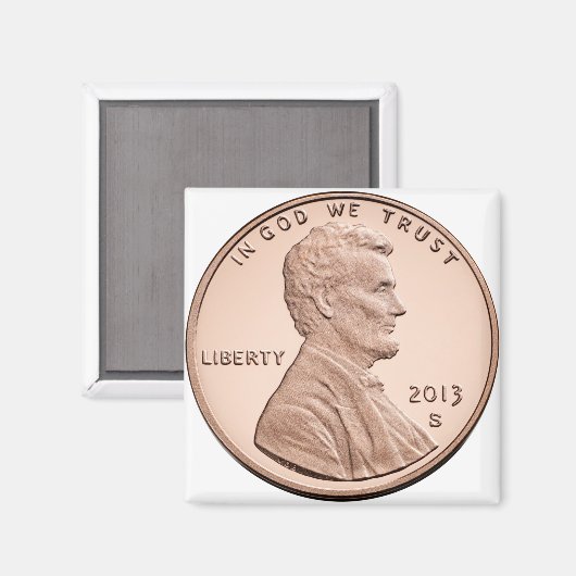 Aimant Produits Abraham Lincoln 1 cent (Recto/Verso)