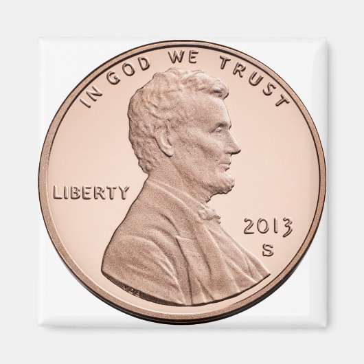 Aimant Produits Abraham Lincoln 1 cent (Devant)