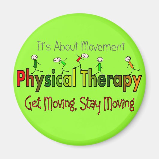 Aimant Produits et cadeaux de thérapie physique (Devant)