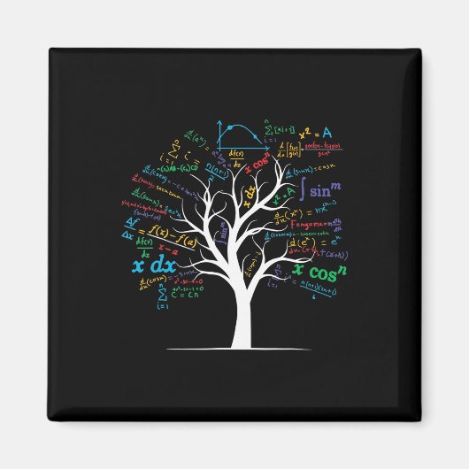 Aimant Prof de maths drôle d'arbre d'algèbre de calcul Ap (Devant)