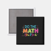 Aimant Prof de maths drôle fait le calcul 67 mème Six Sep (Recto/Verso)