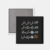 Aimant Prof de maths drôle numéro 67 Hockey Drip Meme (Recto/Verso)