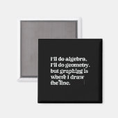 Aimant Prof de maths drôle T algèbre Enseignant de géomét (Recto/Verso)
