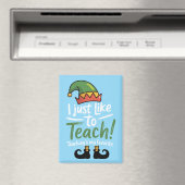 Aimant Prof de Noël drôle Enseigner est mon préféré  (In Situ (Lave-vaisselle))