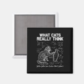 Aimant Prof de physique chat scientifique drôle ce que le (Recto/Verso)