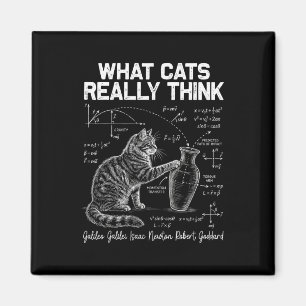 Aimant Prof de physique chat scientifique drôle ce que le