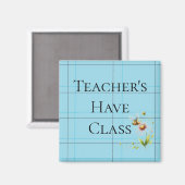Aimant Professeur Abeille Occupée a de la Classe (Recto/Verso)
