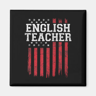 Aimant Professeur anglais drapeau américain Patriot Patri