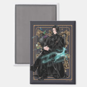 Aimant Professeur Anime Severus Snape assis (Recto/Verso)