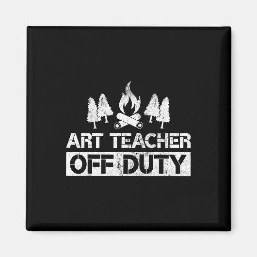 Aimant Professeur d'art hors service Cadeau drôle d'artis (Devant)