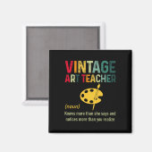 Aimant Professeur d'art vintage (Recto/Verso)