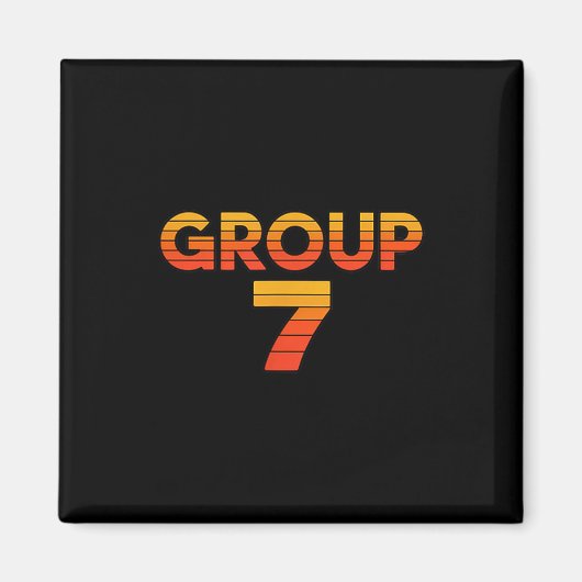 Aimant Professeur de groupe 7 fier drôle équipe de l'écol (Devant)