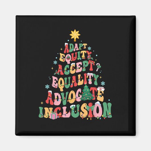 Aimant Professeur de l'enseignement spécial de Noël Funny (Devant)
