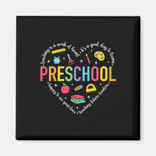 Aimant Professeur de maternelle Pré-maternelle Cœur Premi