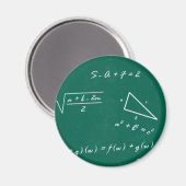 Aimant professeur de mathématiques algebra geek (Recto/Verso)