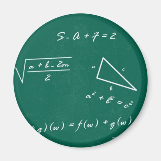 Aimant professeur de mathématiques algebra geek (Devant)
