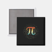 Aimant Professeur de mathématiques Cute Pi (Recto/Verso)